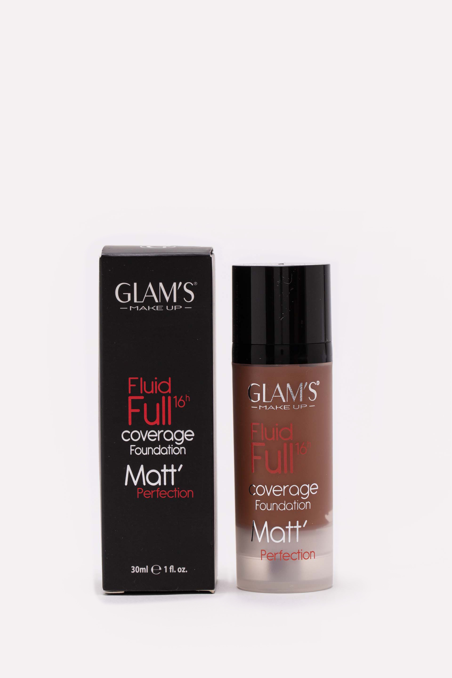 

GLAM'S Fluid Full 16h Coverage Foundation, Nutmeg 230