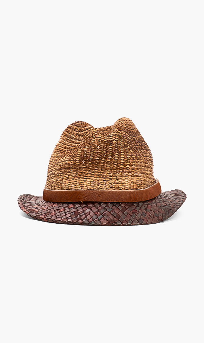 

Jacob Cohen Woven Fedora Hat