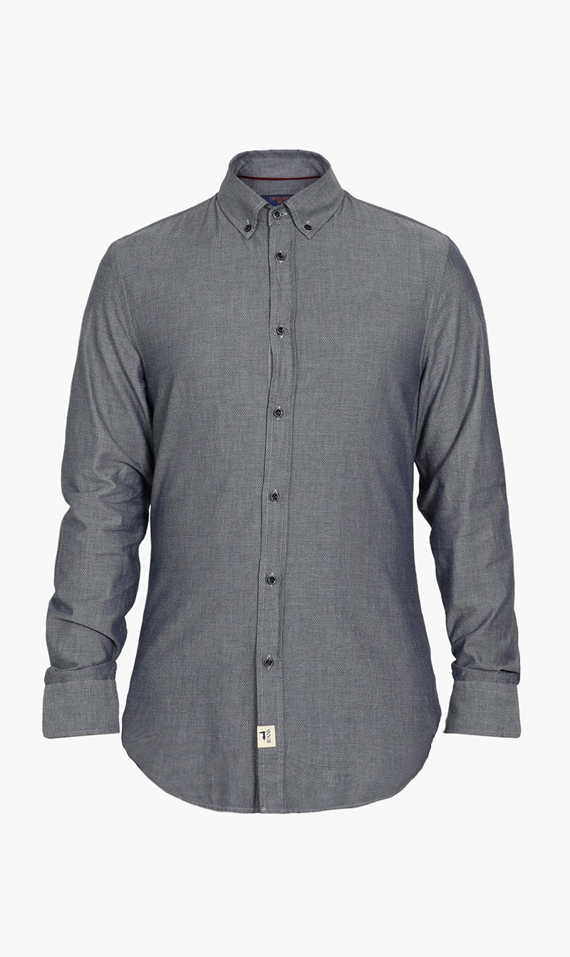

Regular Fit Rhombus Jacquard Shirt, Blue