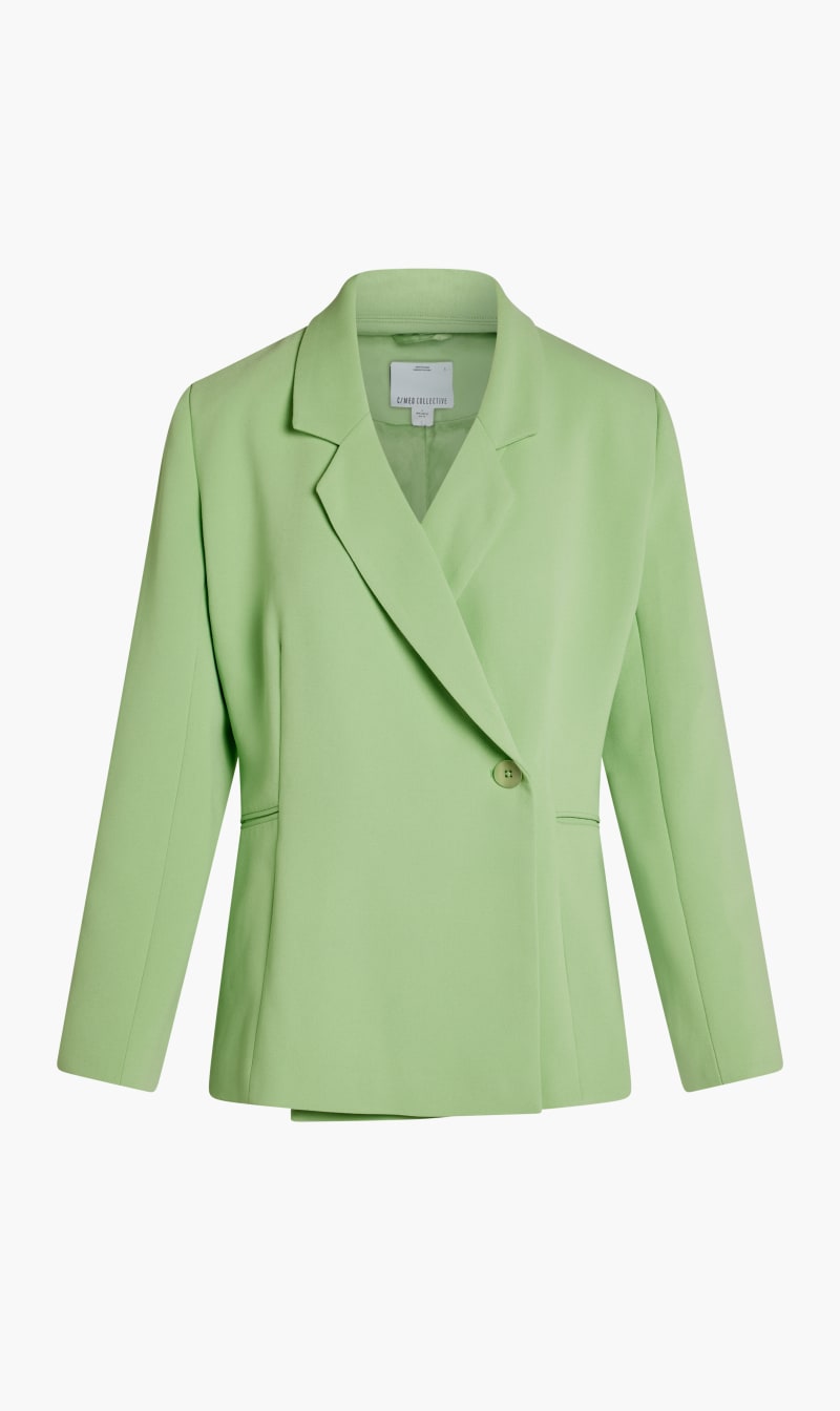

Cmeo Collective Green Never Again Blazer for Women | The Deal Outlet