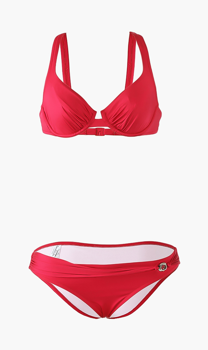 

Ann Club Tw0-piece Swimsuit, Red