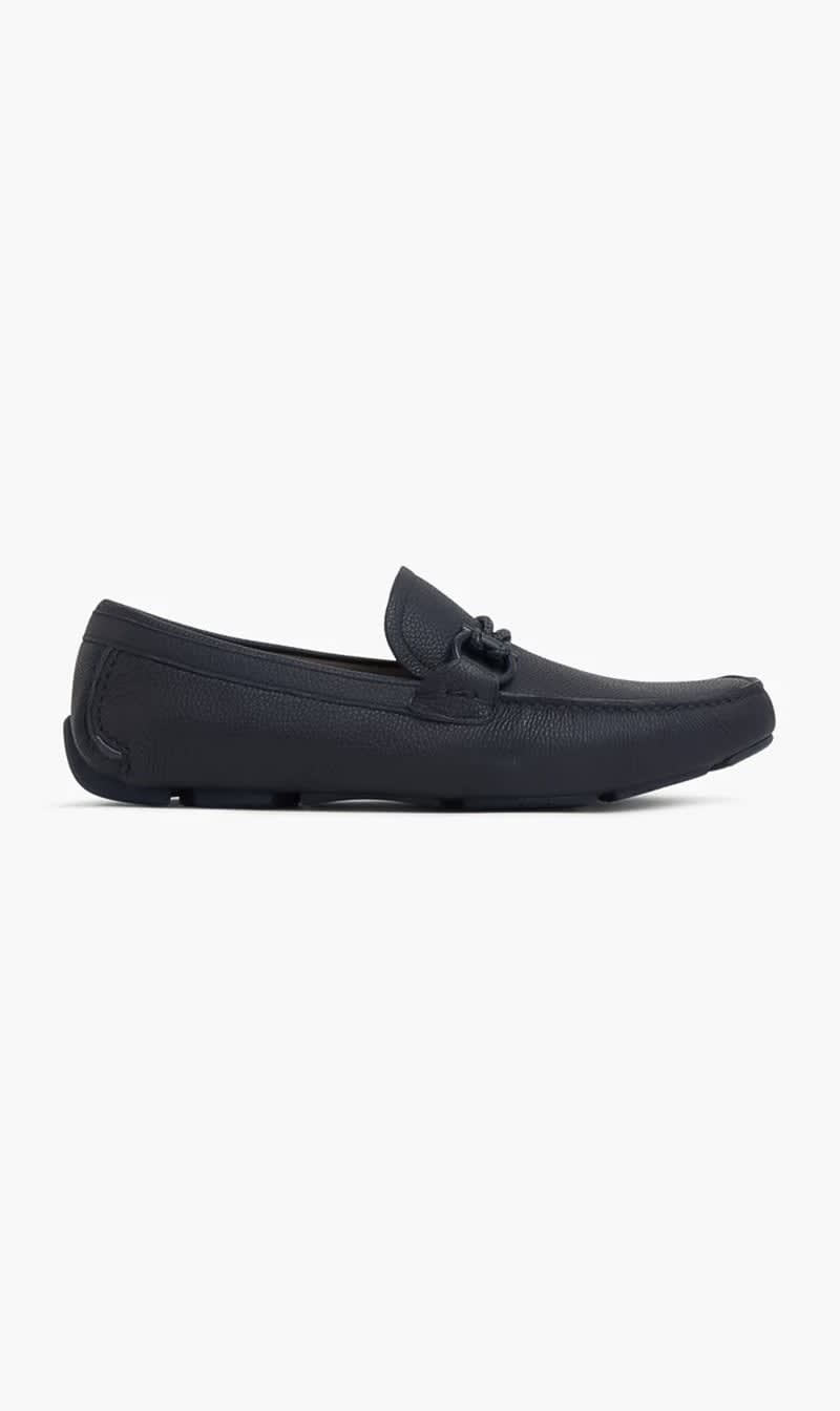 

Salvatore Ferragamo Black Gancini Driver Moccasins for Men | The Deal Outlet