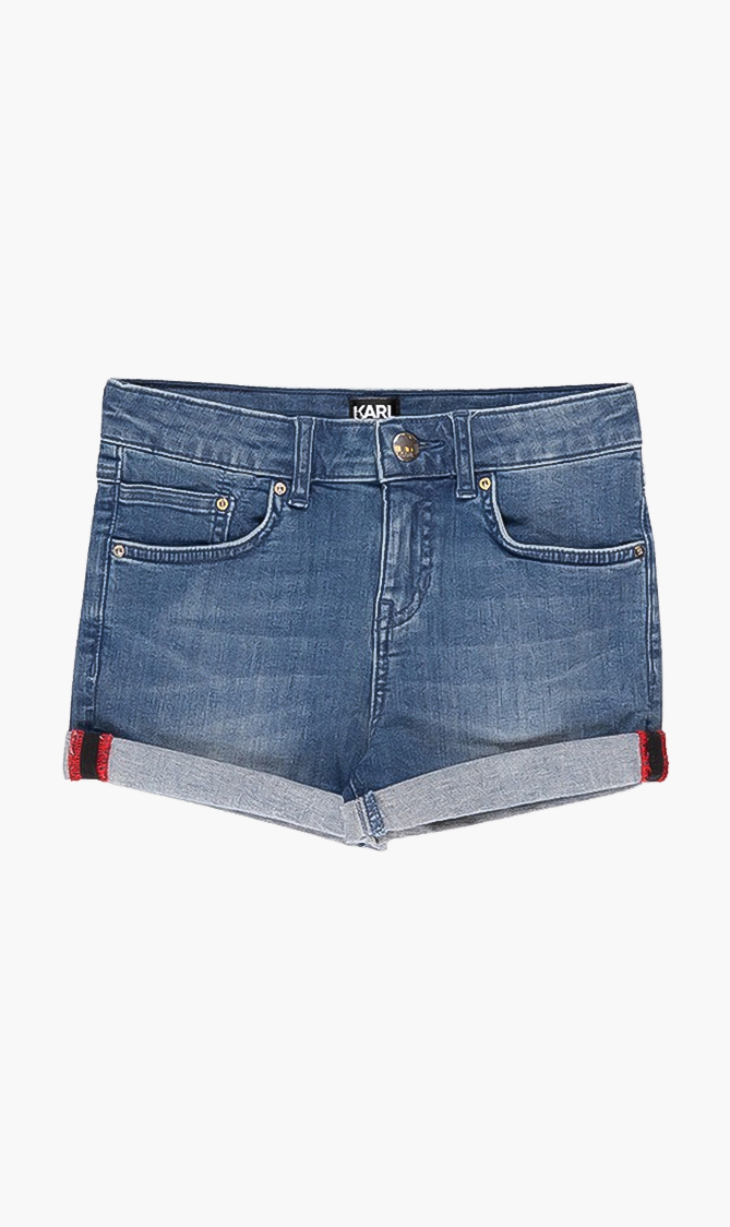 

Karl Lagerfeld Folded Hem Short