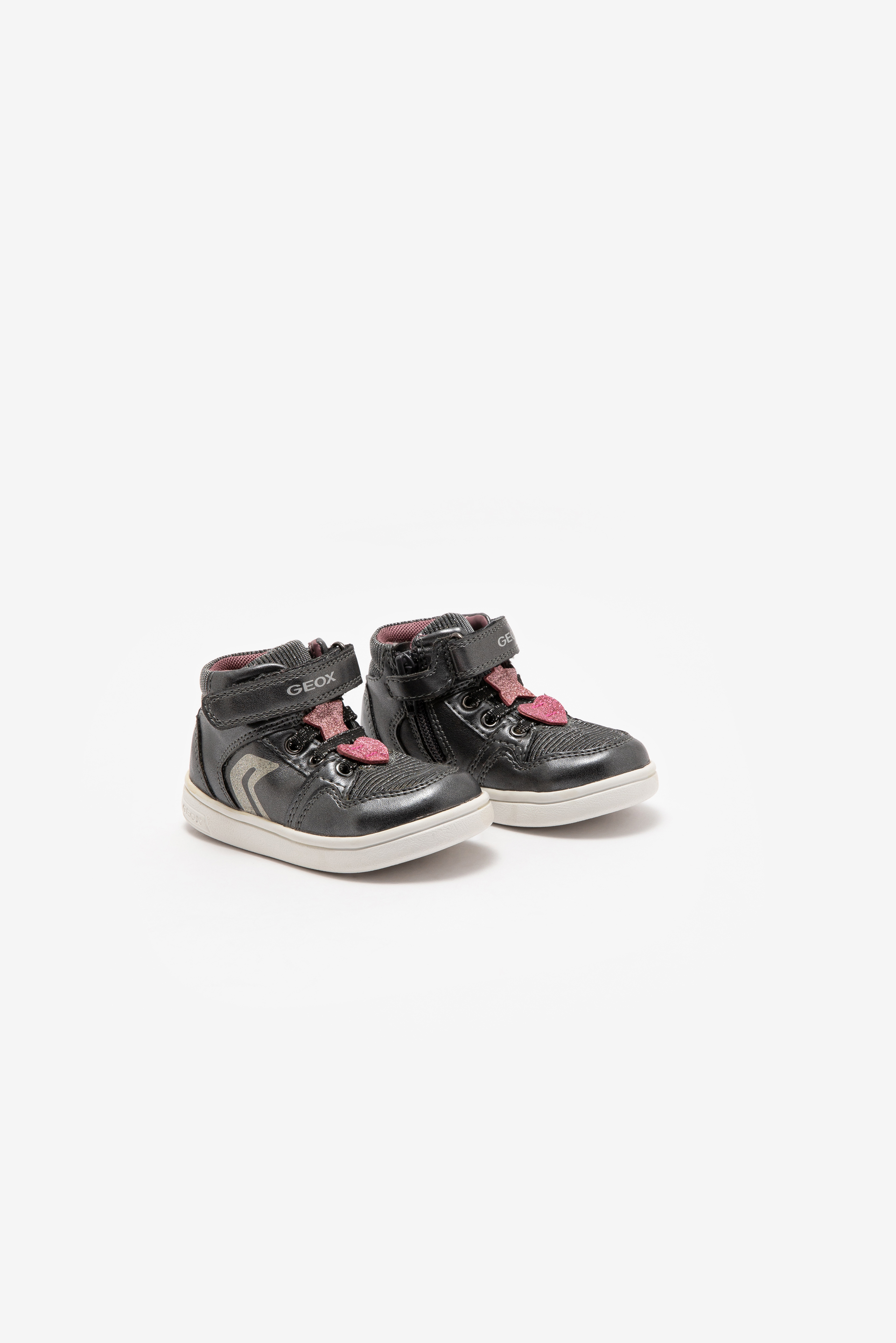 

Geox Djrock High Top Glittered Sneakers