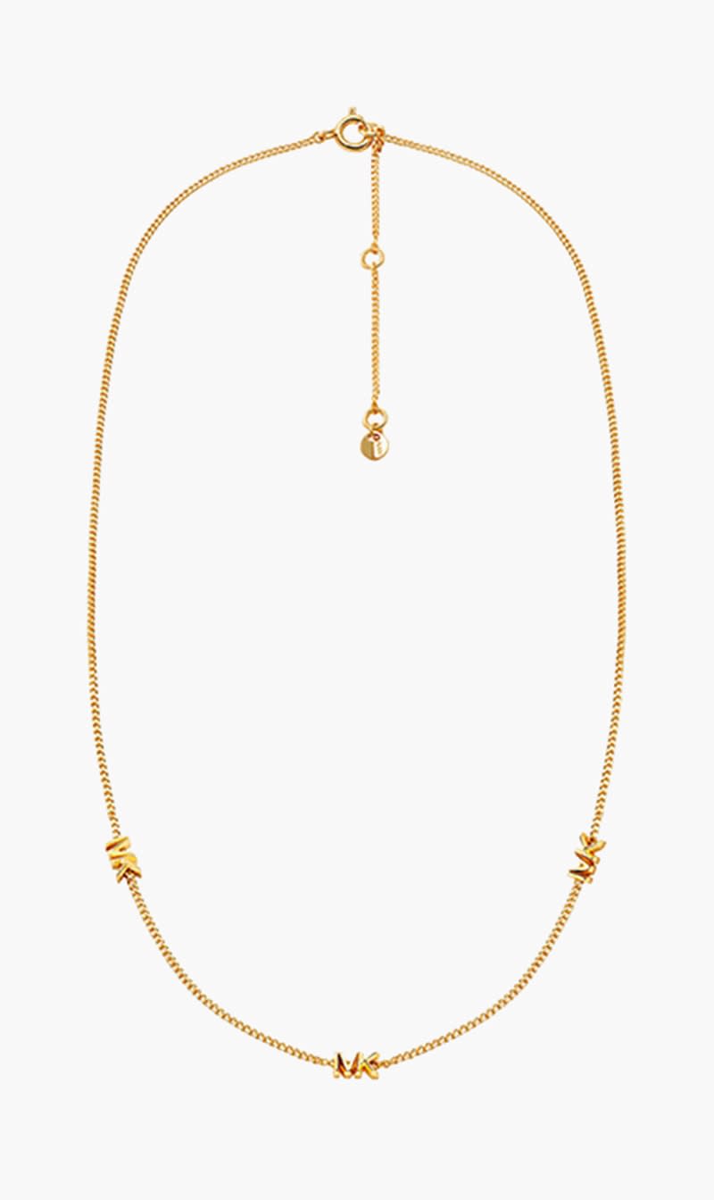 

Michael Kors Gold Precious Metal Logo Necklace for Women