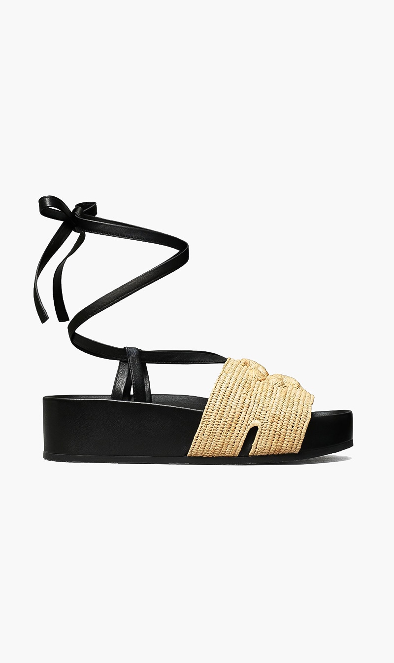 

Tory Burch Eleanor Raffia Platform Sandals