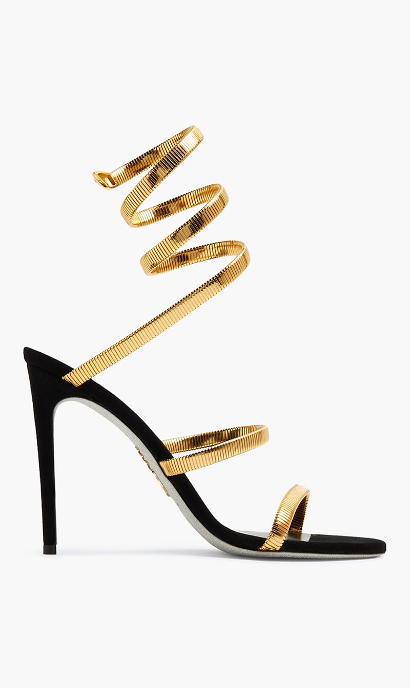 

Rene Caovilla Black Juniper Sandals for Women | The Deal Outlet