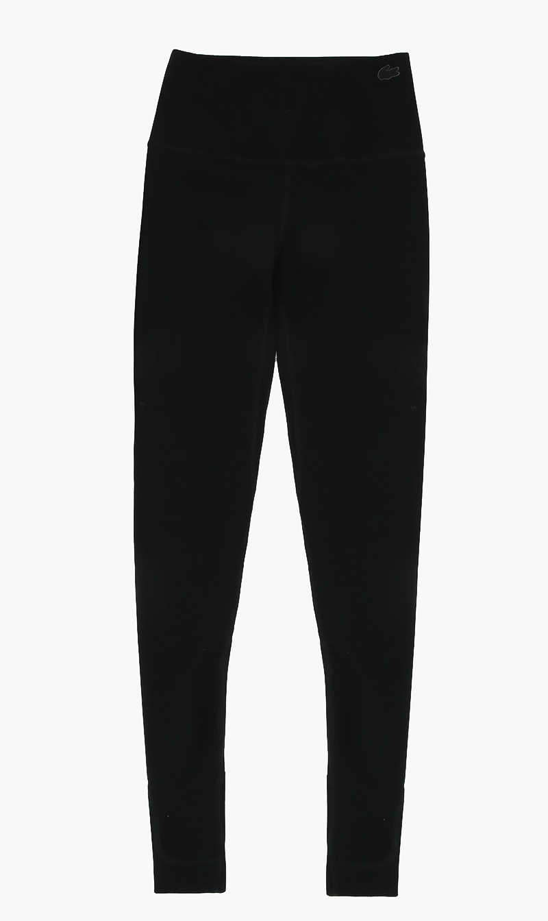 

Lacoste Black Elasticated Logo Leggings for Women | The Deal Outlet