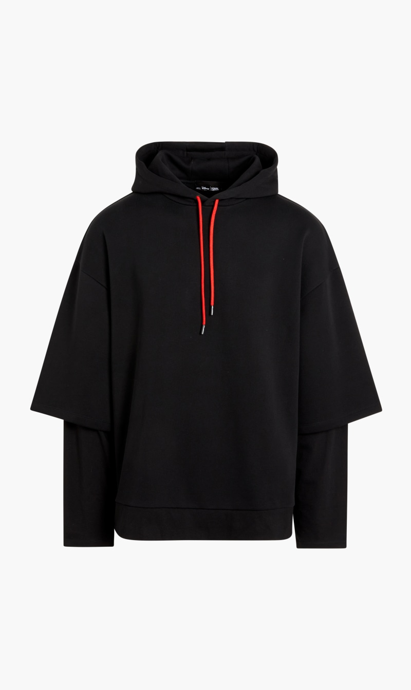 

Karl Lagerfeld Black Disney Logo Hoodie for Men | The Deal Outlet