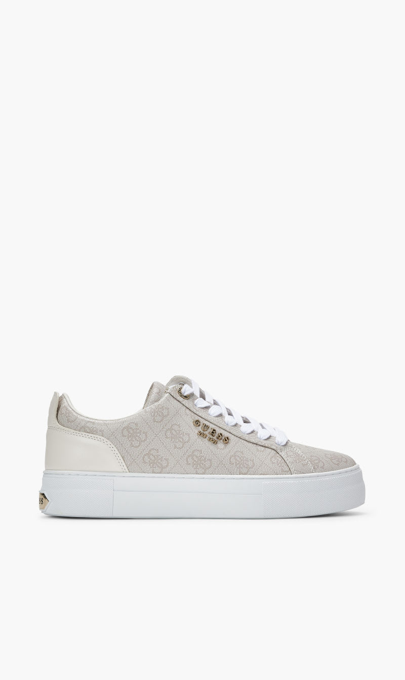 

Guess White Genza Logo Sneakers for Women | The Deal Outlet