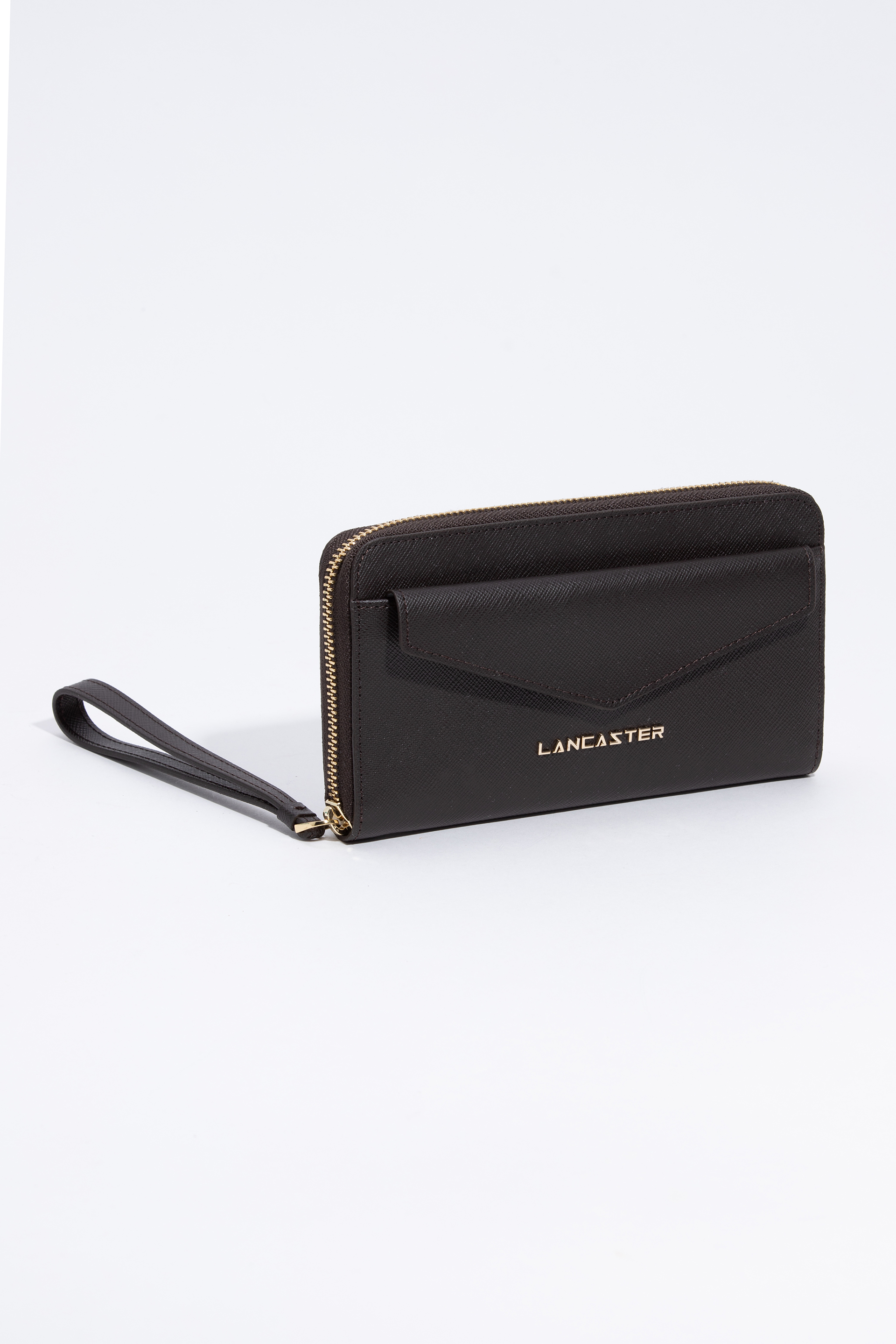 

Lancaster Adeline Black Continental Wristlet Wallet