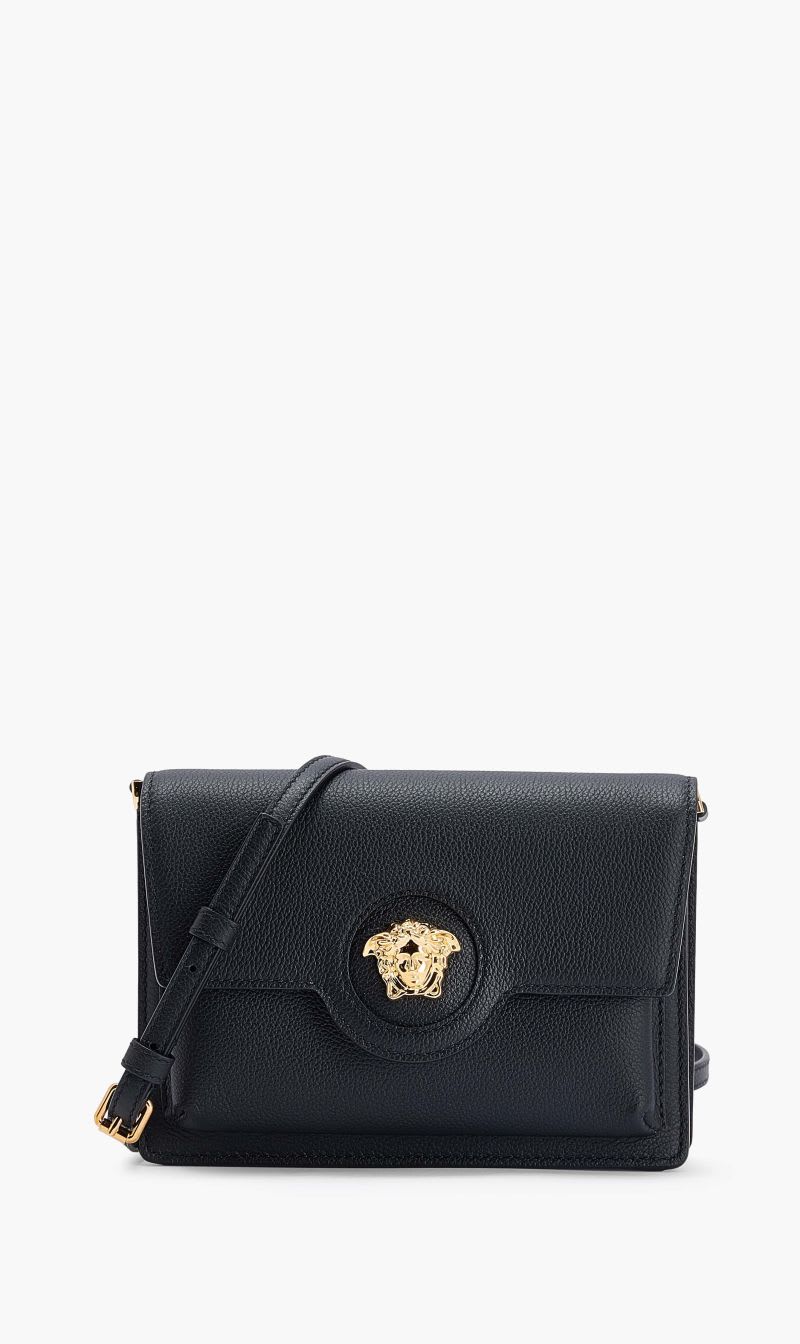 

Versace Black Bag Medusa Mini Crossbody Vitello for Women | The Deal Outlet
