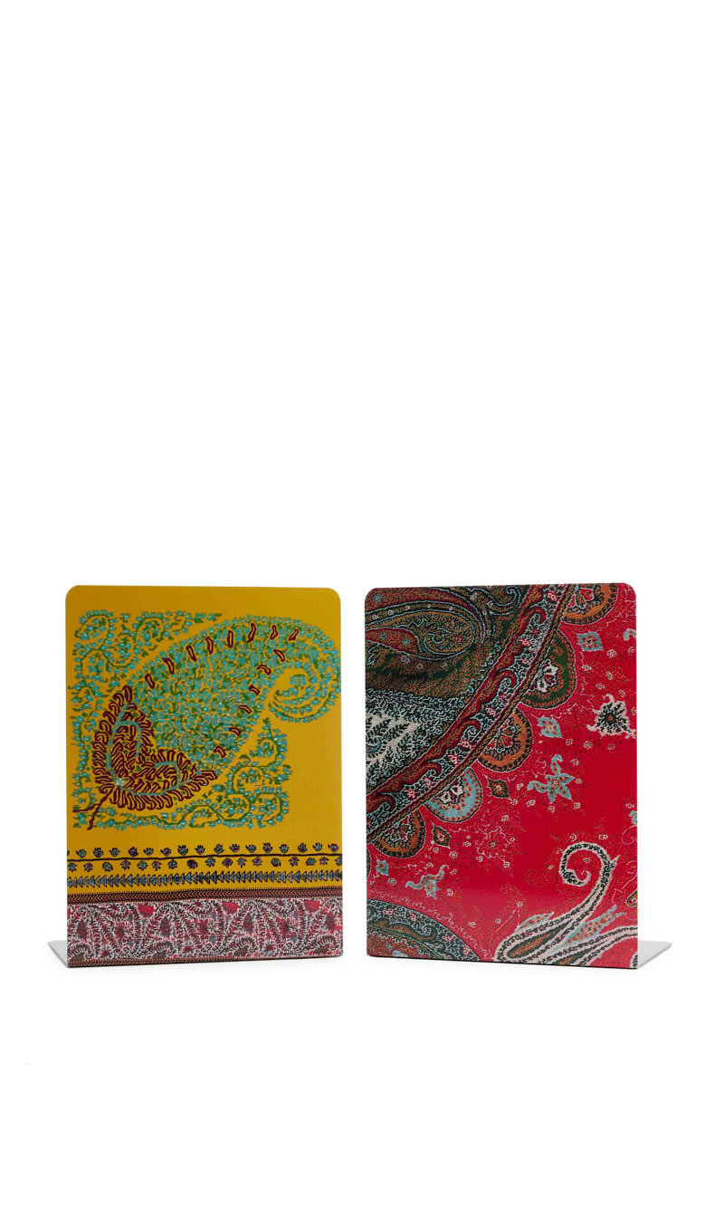 

Etro Multi-color Voyage Au Rajasthan Metal Bookend - 2 Pc Set | The Deal Outlet