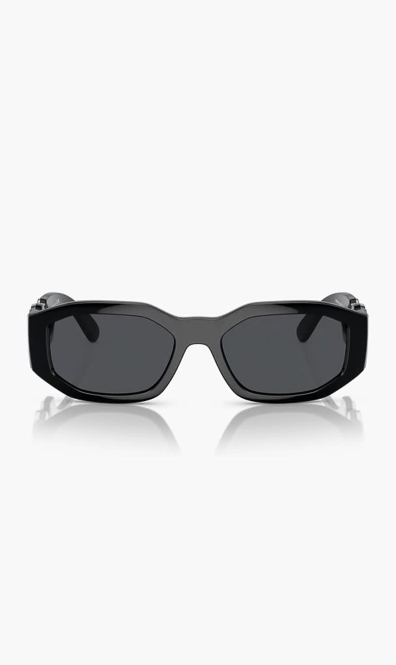 Black Versace Pink Geometric Sunglasses