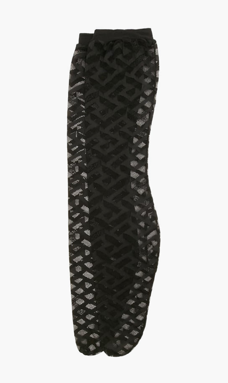 

Versace Black Monogram Hosiery Socks for Women | The Deal Outlet