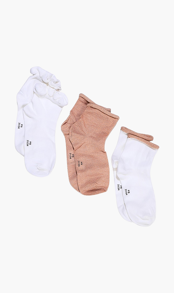 

3-pack Cotton Socks, Multi-color