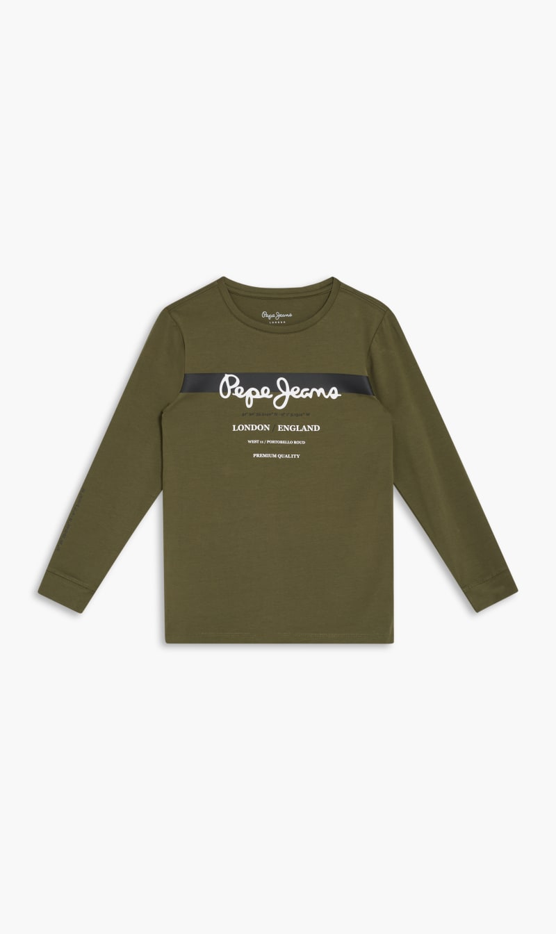 

Pepe Jeans Green Crew Neck Graphic T-shirt for Boys | The Deal Outlet
