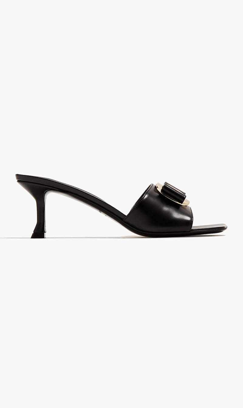 

Salvatore Ferragamo Black Zelie Mules for Women | The Deal Outlet