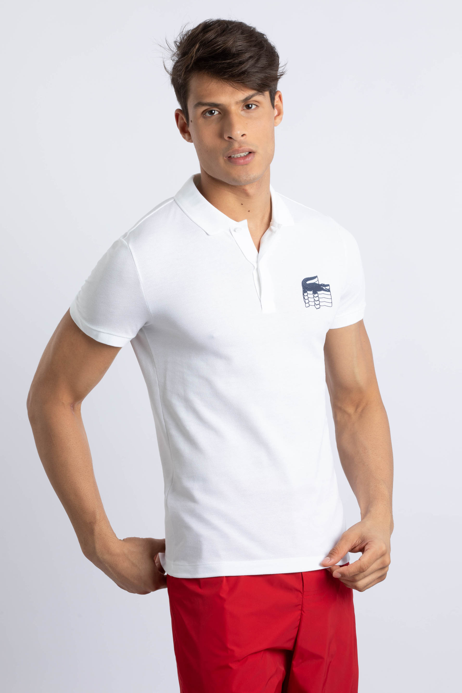 

Lacoste Slim Fit 3d Croc Polo Shirt