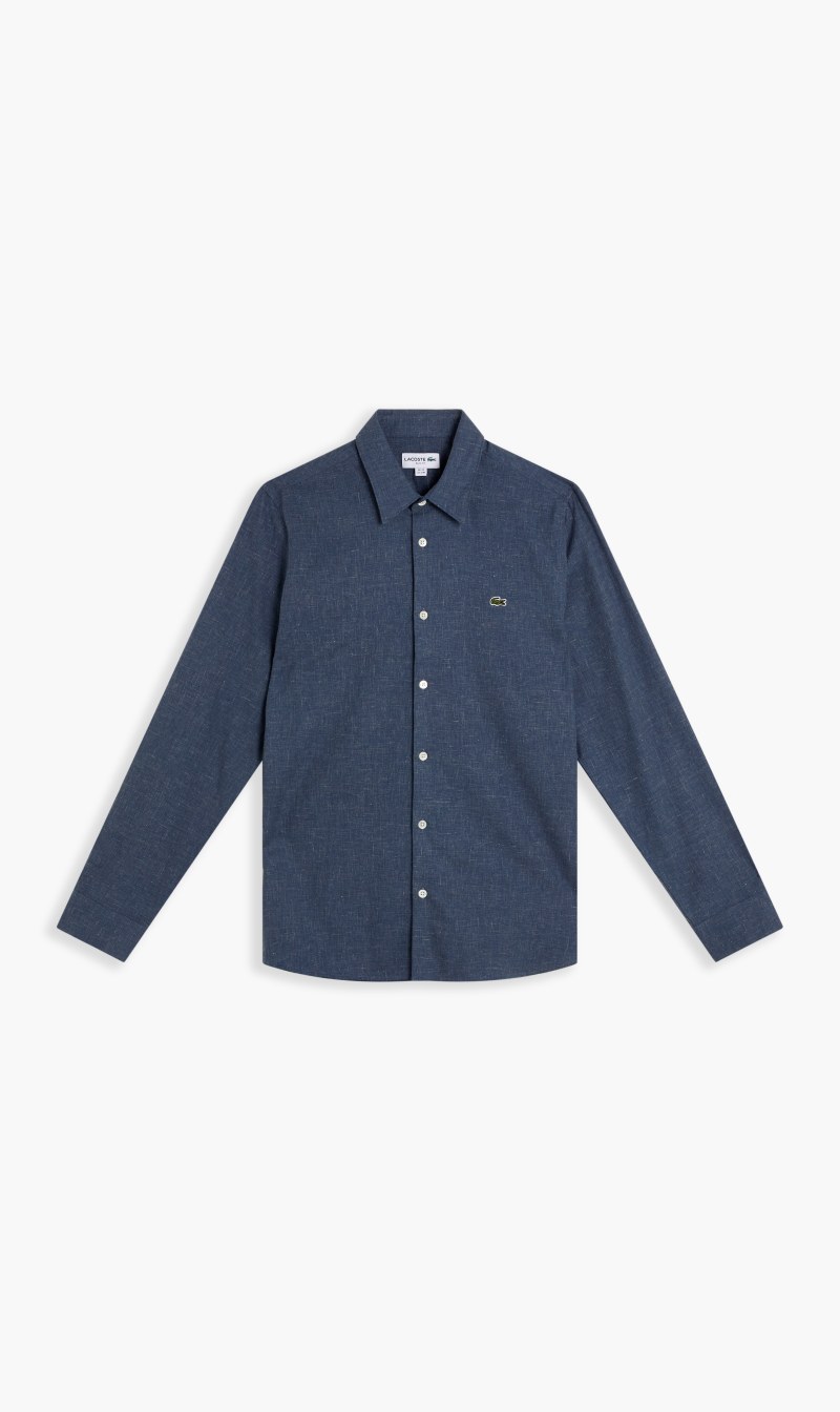 

Long Sleeved Casual Shirt, Navy blue