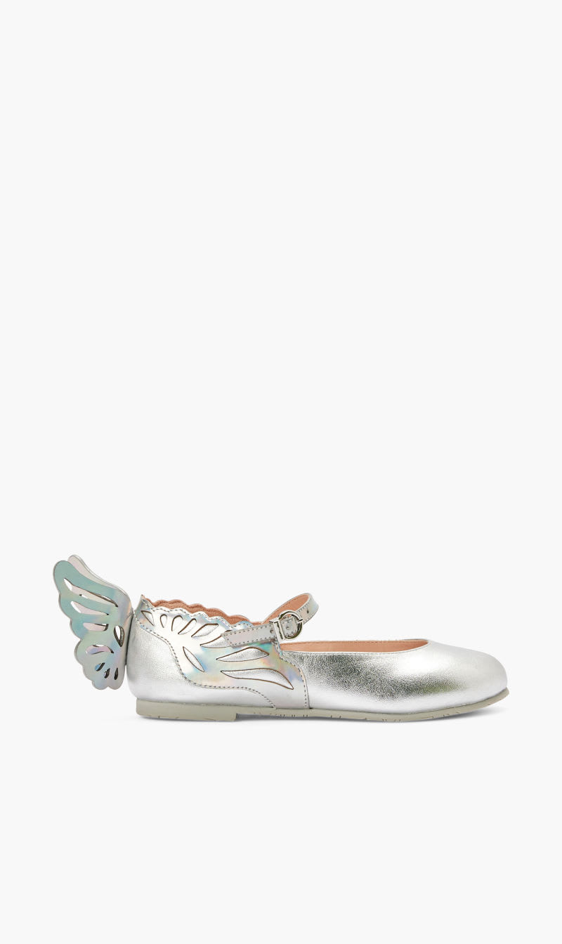 

Sophia Webster Silver Heavenly Flat for Girls | The Deal Outlet