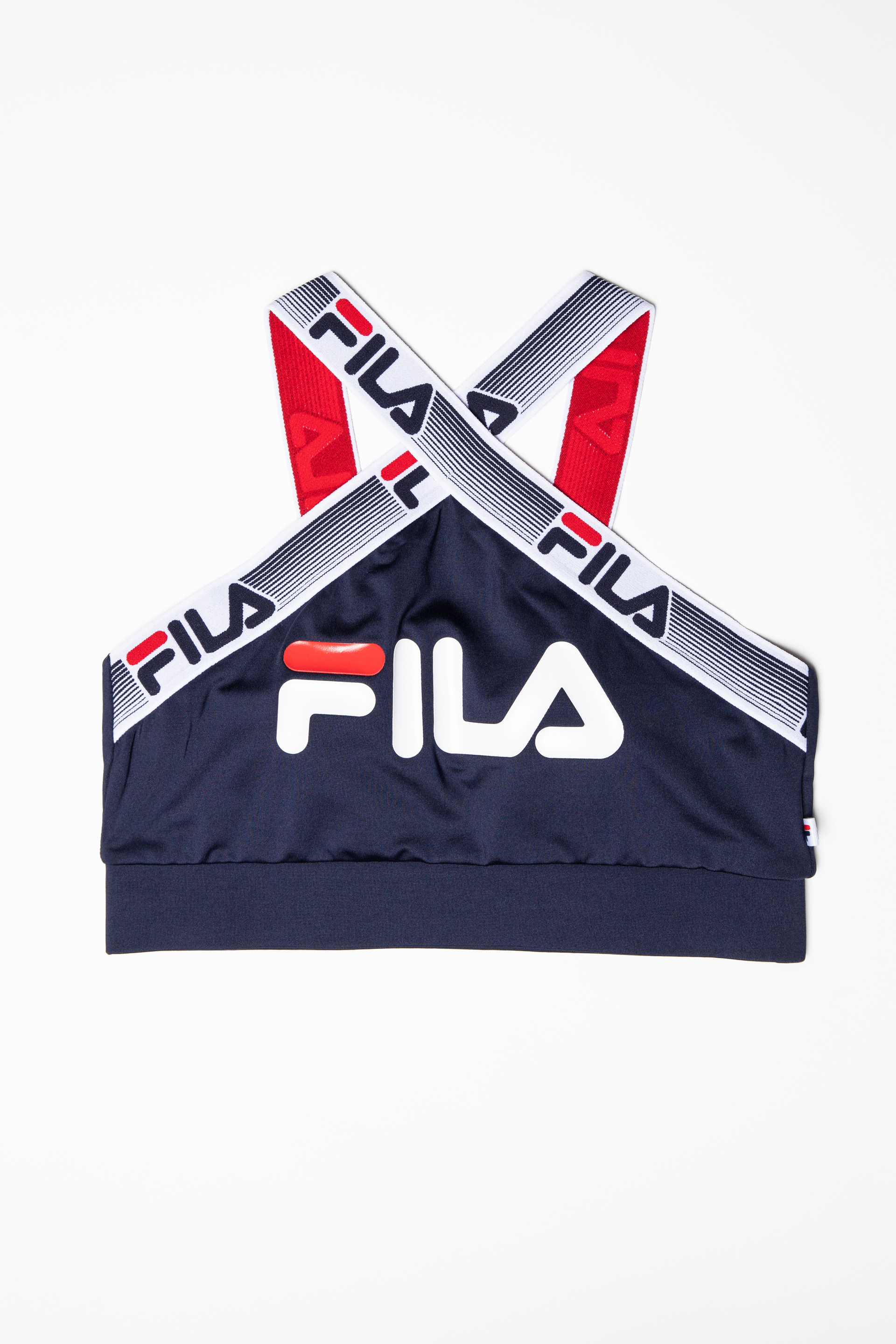 

Fila Abbey Cross Stripe Sports Bra Top