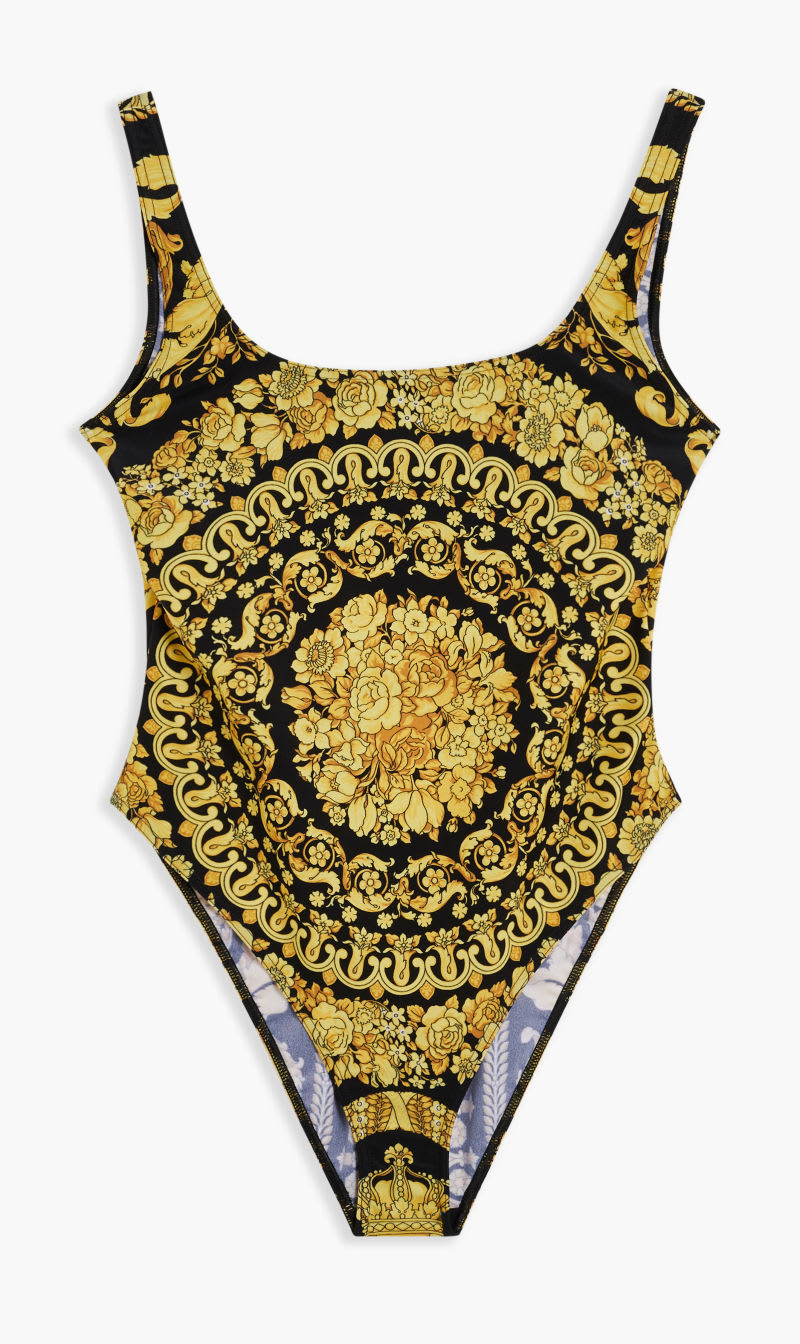 

Versace Yellow Barocco Print One-piece Swimsuit for Women | The Deal Outlet