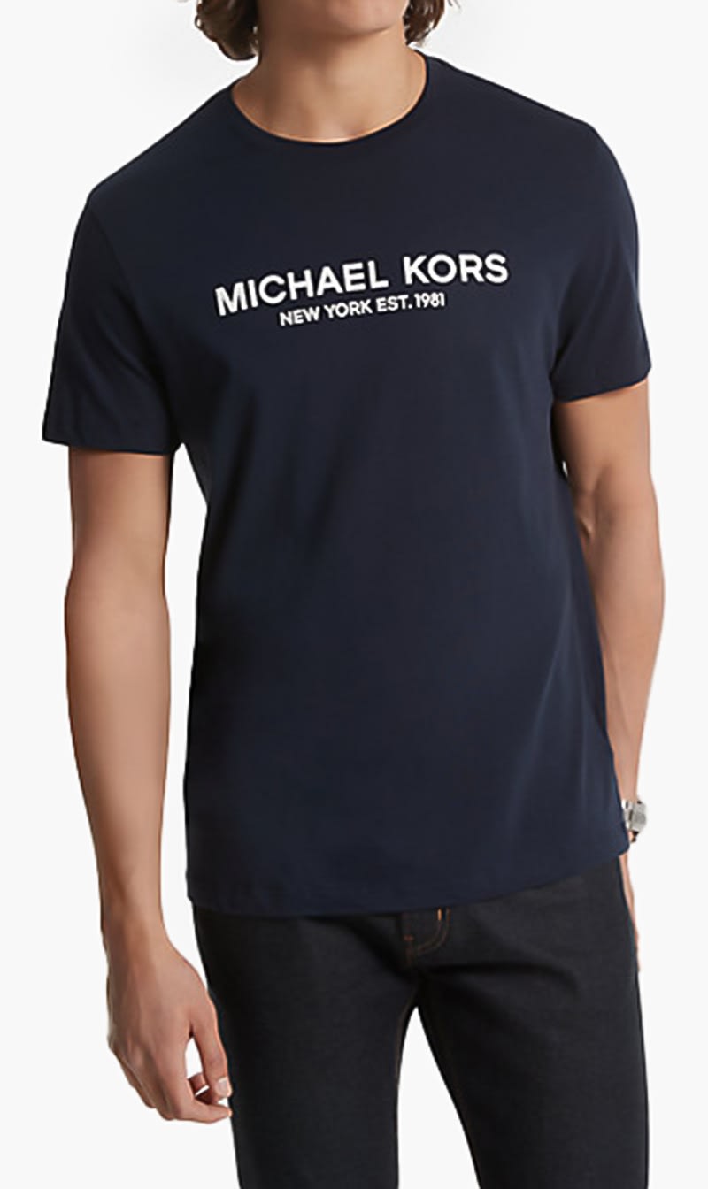 

Michael Kors Blue Classic Logo Tee for Men | The Deal Outlet