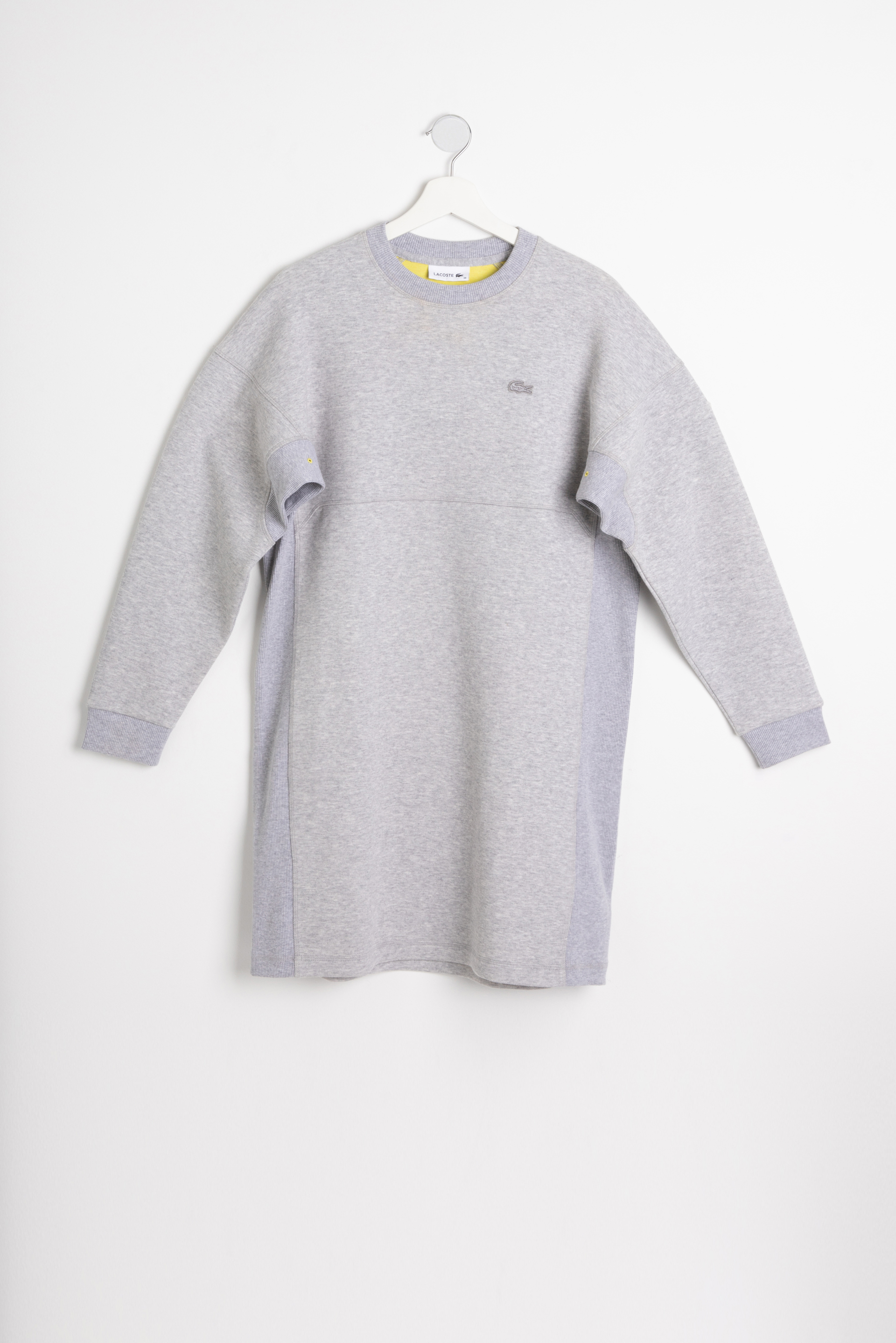 

LACOSTE Ribbed Panels Two-ply Sweatshirt Dress