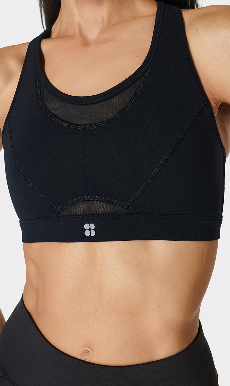 

Sweaty Betty Black Icon Running Bra for Women | The Deal Outlet