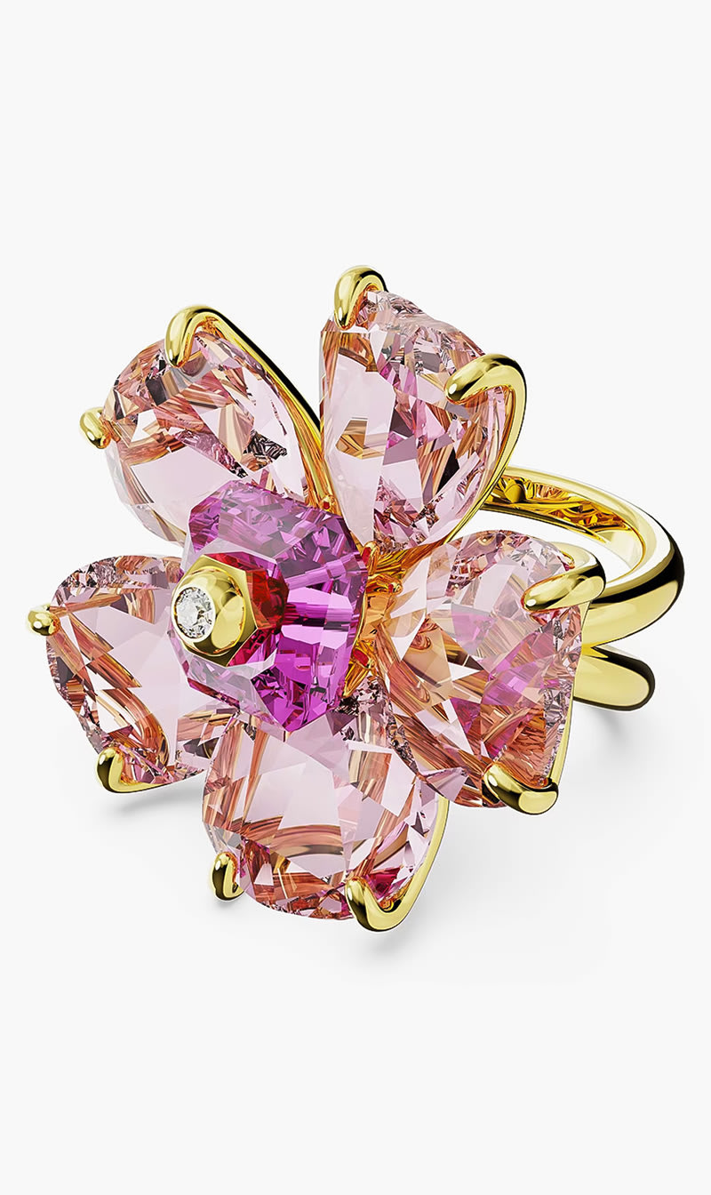 

Swarovski Others Sjc Florere Ring Double Shank Pink/gos 50 Mm for Women | The Deal Outlet