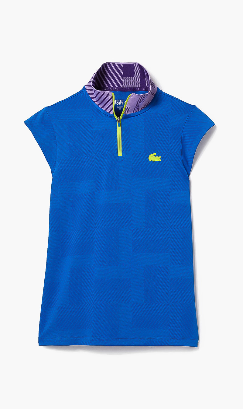 

Lacoste Blue Slim Fit Polo for Women | The Deal Outlet