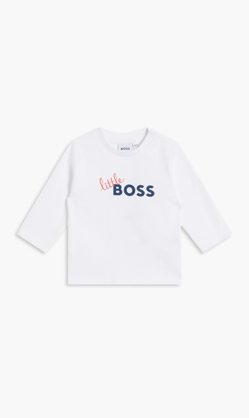 

Hugo Boss White Long Sleeve T-shirt for Boys | The Deal Outlet