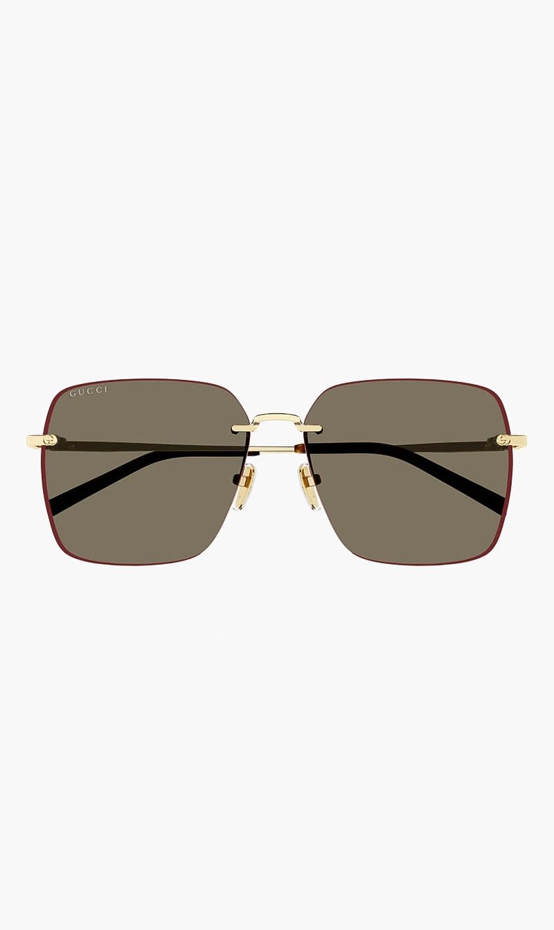 Gucci Brown Square Sunglasses for Women