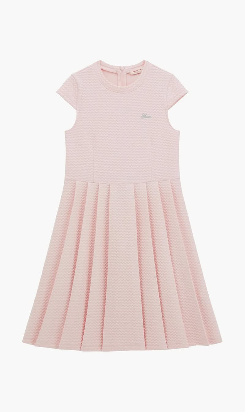 

Guess Pink Knit Jacquard Ss Dress for Girls | The Deal Outlet