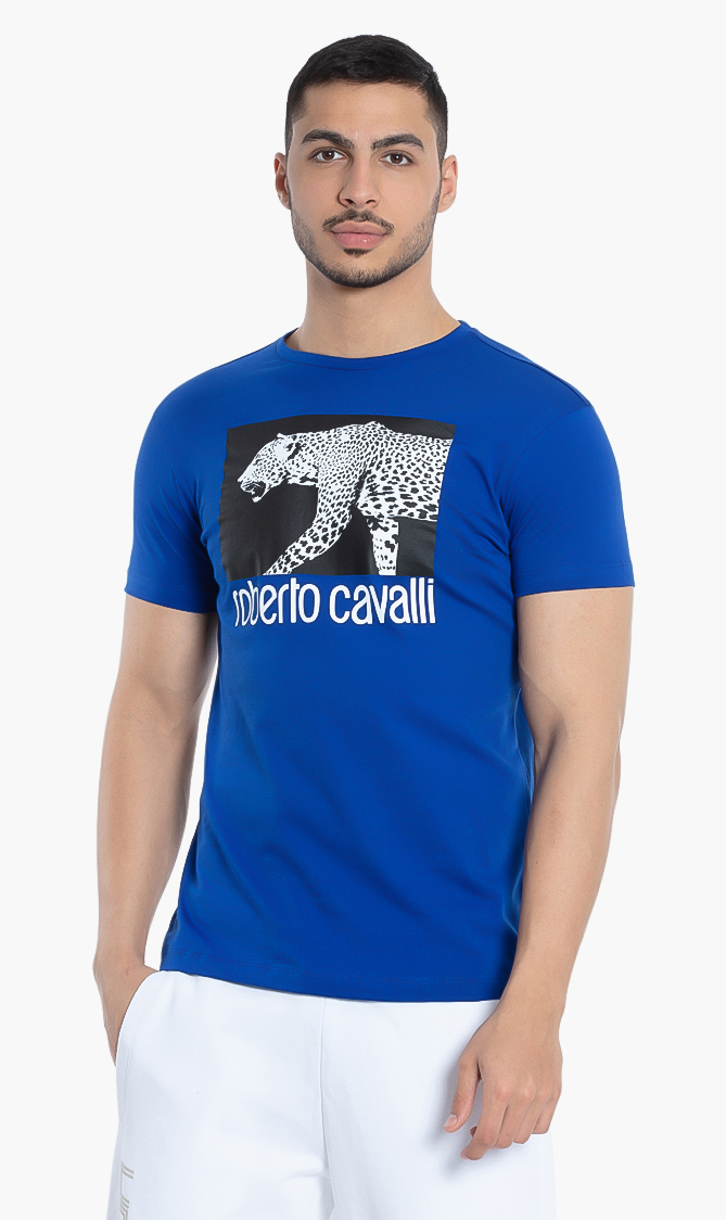 

Roberto Cavalli Leopard Photo Print T-shirt