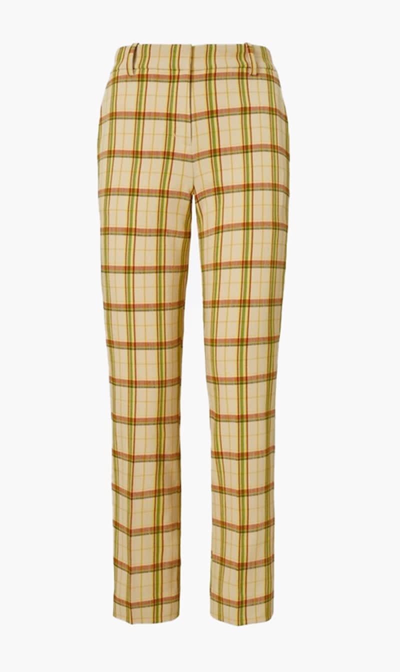 

Tory Burch Brown Yarn-dyed Twill Pant for Women | The Deal Outlet