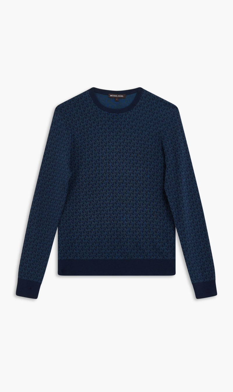 

Michael Kors Blue Micro Mk Signature Crew for Men | The Deal Outlet