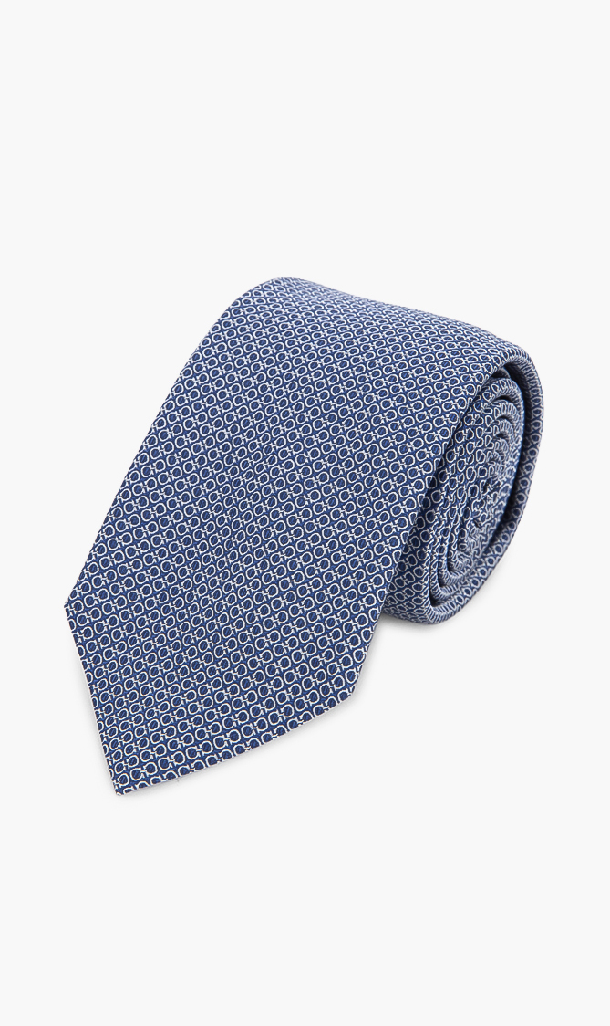 

Salvatore Ferragamo Gancini Patterned Tie