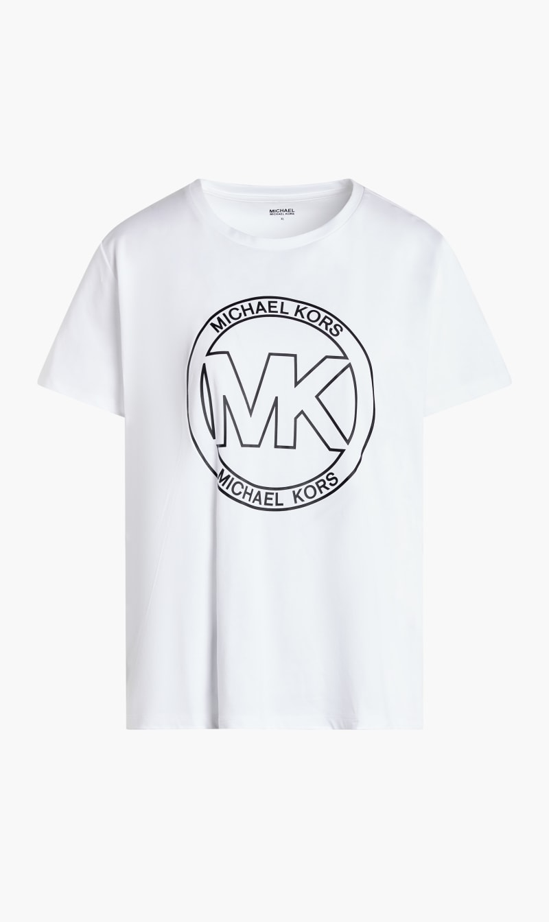 

Logo Charm Print Organic Cotton T-shirt, White