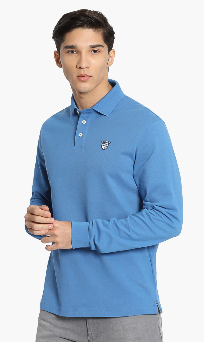 

Hackett London Cotton Long Sleeves Polo Shirt