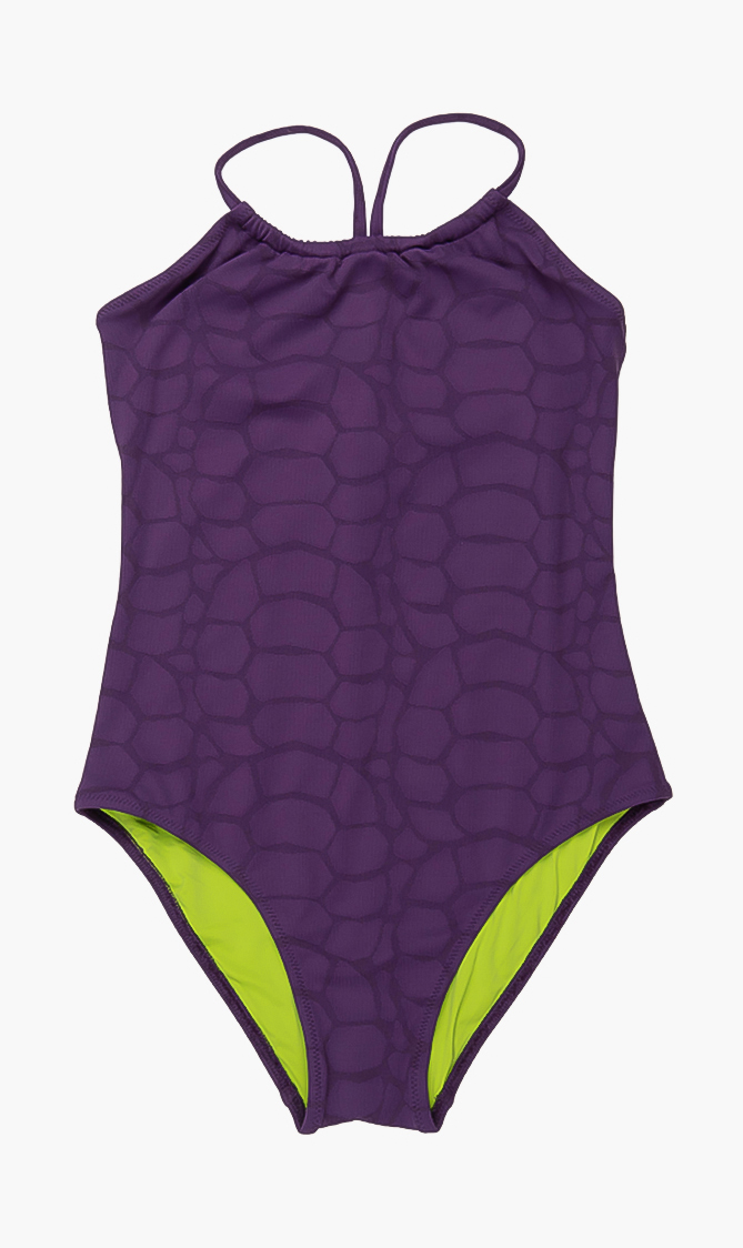 

Gazette Turtle Shell One-piece Swimsuit, Purple