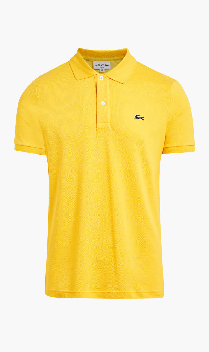 

Lacoste Green Short Sleeved Ribbed Collar Shirt for Men | The Deal Outlet