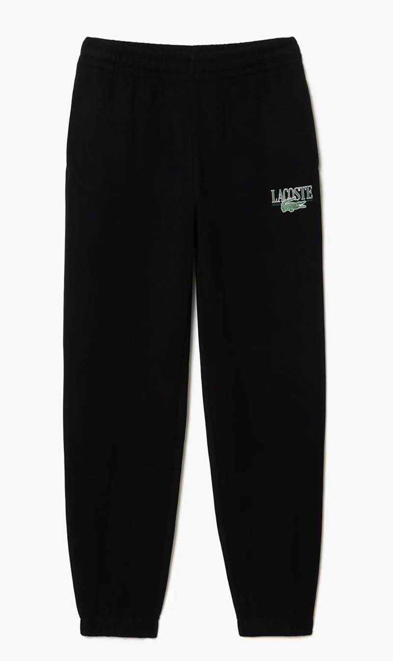 

Lacoste Black Printed Jogger Track Pants for Women | The Deal Outlet