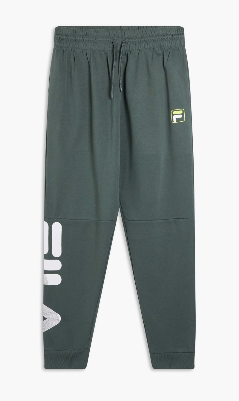 

Cuff Pant With Vertical Logo, Green