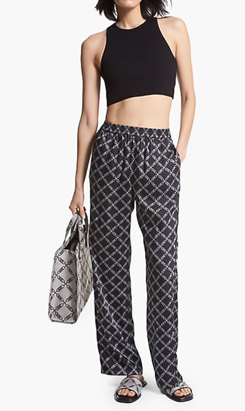 

Michael Kors Black Empire Logo Pj Pant for Women | The Deal Outlet