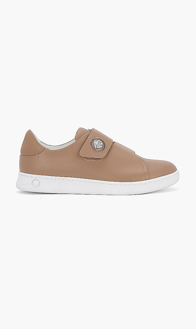 

Versace Casual Velcro Leather Sneakers