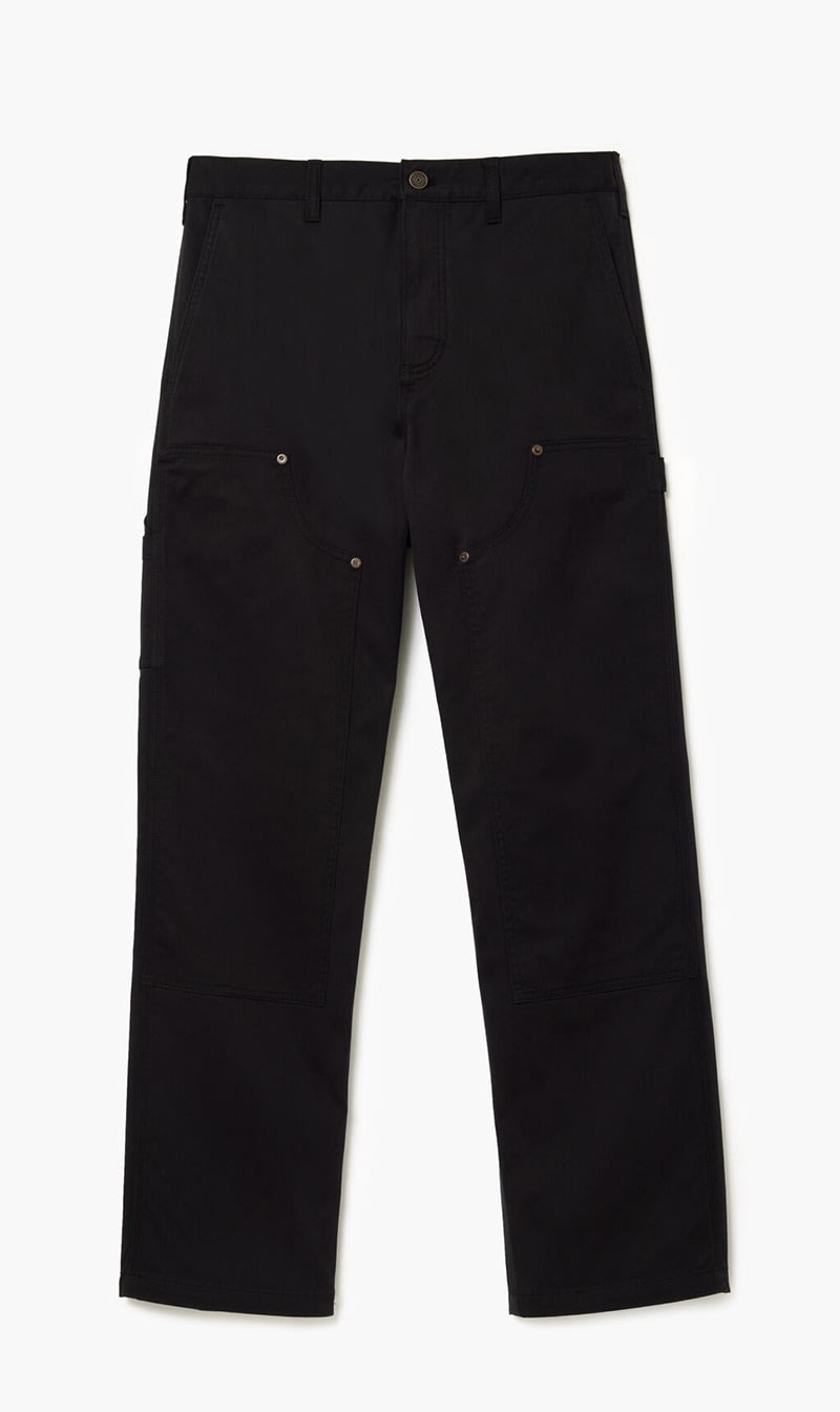 

Lacoste Black Straight Fit Cotton Twill Cargo Pants for Men | The Deal Outlet