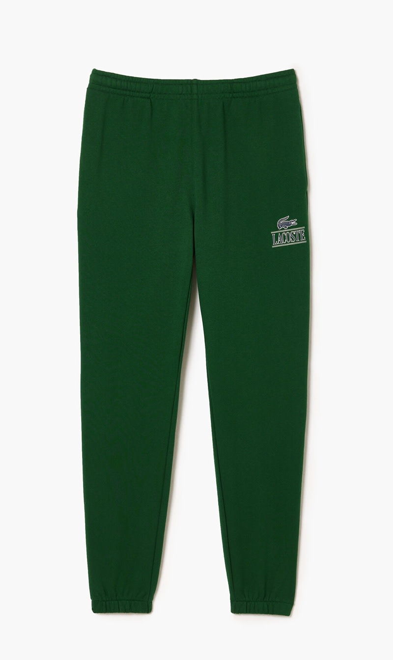 

Lacoste Green Unisex Signature Print Jogger Track Pants for Men | The Deal Outlet