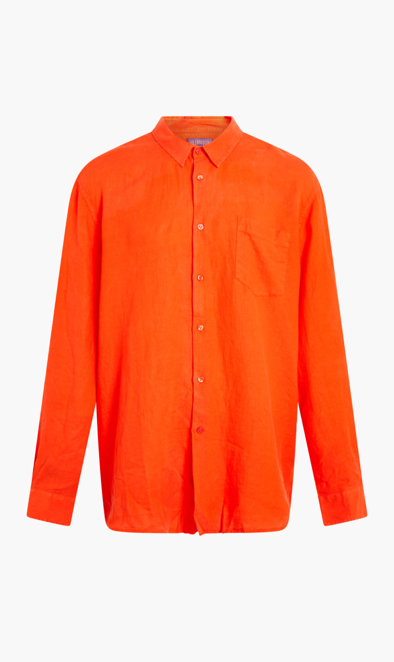

Vilebrequin Red Caroubis Long Sleeve Shirt for Men | The Deal Outlet